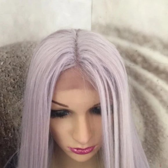 Lavender purple lace front wig